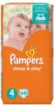 PAMPERS Подгузники Sleep & Play Maxi (9-14 кг) Упаковка 68
