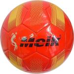 B31315-2 Мяч футбольный "Meik-078" 2-слоя, (красный), TPU+PVC 2.7, 410-420 гр., машинная сшивка