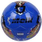 B31313-1 Мяч футбольный "Meik-065" 2-слоя, (синий), TPU+PVC 2.7, 410-420 гр., машинная сшивка