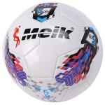 B31313-3 Мяч футбольный "Meik-065" 2-слоя, (белый), TPU+PVC 2.7, 410-420 гр., машинная сшивка