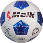 B31314-1 Мяч футбольный "Meik-208A" 2-слоя, (белый), TPU+PVC 2.7, 410-420 гр., машинная сшивка