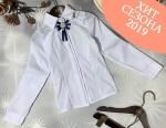 Блузка школьная с кружевной отделкой арт. 618576