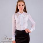 Блуза для девочки Модель 04/3-д (полуприталенный силует)