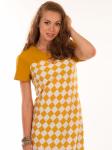 Платье Клео (желтые ромбики) sale