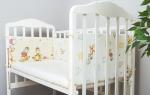 Бортики-плитки в кроватку для новорожденных Жирафик