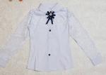 Блузка школьная с кружевными рукавами арт. 622233