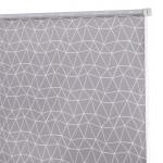Рулонная штора ролло "Геометрическая сетка", серый                             (ax-200086-gr)