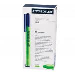 Текстмаркер STAEDTLER (Германия) "Textsurfer", ЗЕЛЕНЫЙ, гелевый, сухой, круглый, 3 мм, 264-5