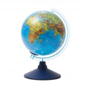 Глобус физико-политический, 21см, с подсветкой от батареек на круглой подставке, Ве012100250