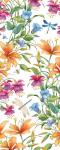 Рулонная штора термоблэкаут Стрекозы в цветах                (d-200745-gr)