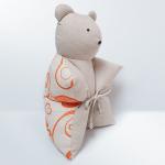 Декоративная подушка "Мишка", оранжевый                             (DP.М-5)