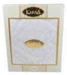 Скатерть "KARNA LEDA" с салфетками, белый, 160*220 см                             (kr-102469)