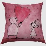Декоративная подушка габардин "Мое сердце для тебя"                             (s-101398)