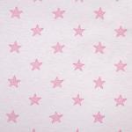 Комплект трикотажных наволочек на молнии "Звезды", розовый                             (arp-200149-gr)