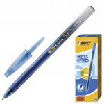 Ручка гелевая BIC Cristal Gel+, СИНЯЯ, корпус тонированный синий, узел 0,5мм, линия 0,27мм, 905489