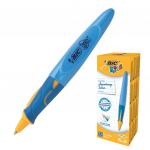 Ручка шариковая с грипом BIC Kids Twist, СИНЯЯ, для детей, корпус голубой, 1мм, линия 0,32мм, 918457