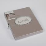 Комплект наволочек сатин "KARNA SERVAN", кофейный, 50*70 см                             (kr-102075)