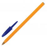 Ручка шариковая BIC Orange, СИНЯЯ, корпус оранжевый, узел 0,8мм, линия письма 0,3мм, 8099221