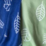 байковое одеяло "листья"