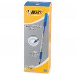 Ручка шариковая с грипом BIC Round Stic Exact, СИНЯЯ, корпус серый, 0,8мм, линия 0,3мм, 918543