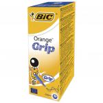 Ручка шариковая с грипом BIC Orange Grip, СИНЯЯ, корпус оранжевый, 0,8мм, линия 0,3мм, 811926