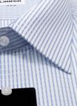 1159TSSF  Мужская рубашка в голубую полоску приталенная Super Slim Fit