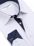0181TESF Приталенная мужская рубашка с длинным рукавом Elegance Slim Fit