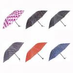 Зонт женский, механика, сплав, пластик, полиэстер, длина 55см, 8 спиц, 4-6 дизайнов,305Y
