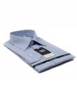 1135TSF Приталенная мужская рубашка в синюю полоску Slim Fit