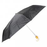 Зонт универсальный, механика, сплав, пластик, полиэстер, 8 спиц, 55см, черный, 3375В