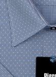 1169TSSFK Мужская рубашка с синим узором и коротким рукавом зауженная Super Slim Fit