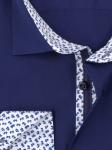 0183TESF Приталенная мужская рубашка с длинным рукавом Elegance Slim Fit