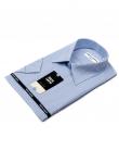 1170TSFK Приталенная мужская рубашка в голубую клетку Slim Fit