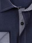 0168TSF Приталенная мужская рубашка с длинным рукавом Slim Fit