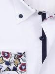0171TESF Приталенная мужская рубашка с длинным рукавом Slim Fit