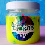 *Слайм Стекло серия Party Slime, желтый неон, 400 гр