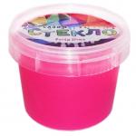 Слайм "СТЕКЛО" серия Party Slime, 100 гр, розовый неон