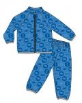Комплект флисовый детский (куртка + брюки) blue