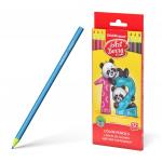Пластиковые цветные карандаши шестигранные ArtBerry® 12 цветов