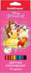 Цветные карандаши шестигранные ErichKrause® Принцессы Disney. Королевский бал 12 цветов