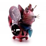Аромалампа INTA-04 Кошечка с сердечком h-14см Удача на любовном фронте металл