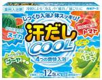 "Hakugen Earth" "Asedashi COOL" Освежающая соль для ванны на основе углекислого газа с аминокислотами, витамином С и экстрактами томата и люффы, 25 гр.*12 пакетов, 1/30