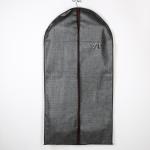 Чехол для одежды с ПВХ окном 120?60 см "Пастель", цвет коричневый