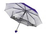 168-7 зонт женский полуавтомат, фиолетовый