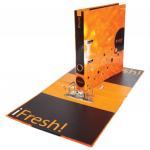 Папка-регистратор HATBER HD, 2-х стороняя запечатка, 50 мм, IFRESH-апельсин, ПР4_11263(V119792)
