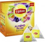 Lipton Almond Plum черный чай в пирамидках, 20 шт.