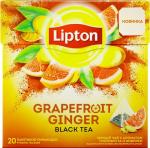 Lipton Grapefruit Ginger черный чай в пирамидках, 20 шт.