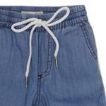 Облегченные джинсы на резинке для девочки