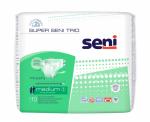 Подгузники для взрослых для средней и тяжелой степени недержания, паропроницаемые (дышащие) по всей поверхности под товарным знаком SENI: SUPER SENI TRIO в размерах: medium (2) по 10 ш.