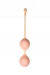 Шарики Кегеля со смещенным центром тяжести Orion, силикон/ABS 3,3 x 19 см , цвет персиковый